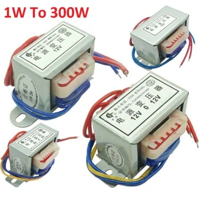 1W-300W Power Transformer 110/220/380V To 6V 9V 12V -380V Output AC Single/Dual - Image 1 of 4