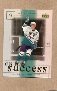 paul kariya anaheim ducks card 2000/01 ud on-ice success os1