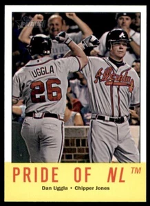 2012 Topps Heritage #138 Dan Uggla Chipper Jones - Picture 1 of 2