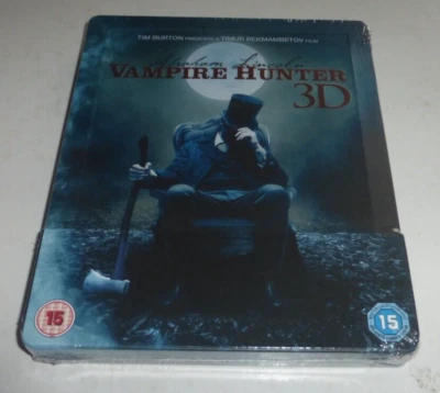 Abraham Lincoln Vampire Hunter 3D (Blu-ray, 2014) Exclusive Steelbook New/Sealed - Image 1 of 4