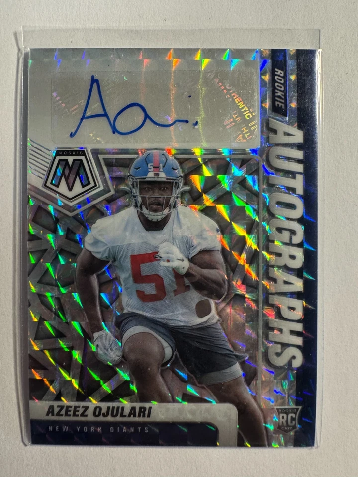 K303,252 - 2021 Panini Mosaic Rookie Auto Mosaic #98 Azeez Ojulari - Image 1 of 1