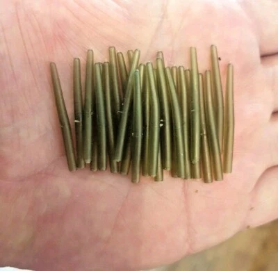 TORCHWOOD FISHING TACKLE 20 Trans Green 36mm Anti-Tangle Sleeves Semi-Stiff Karpfen Langhantel Angelausrüstung