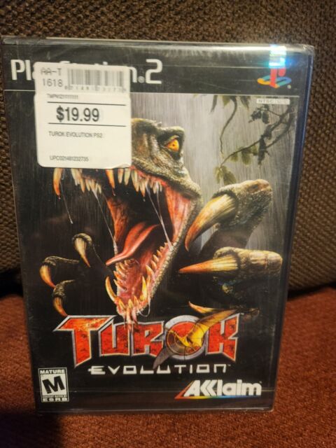 Turok Evolution PS2 jogo com Dinossauros 