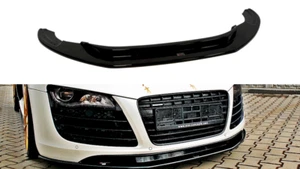 Front Diffuser Diffusor Maxton Design Gloss Black For Audi R8 - Picture 1 of 3
