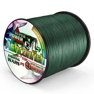 Ashconfish 100M-1000M PE Braided Fishing Line 6LB-100LB Multifilament Thread - Image 1 of 4