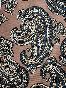 American Traditions Men Size 58in x 3.5in Tie Multicolor Silk with Paisley Print - Picture 1 of 11