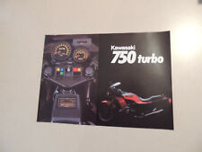 Kawasaki GPZ 750 Turbo Prospekt Broschüre