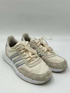 Adidas Womens Run 60s 2.0 FZ0959 Beige Running Shoes Sneakers Size 7.5 - Picture 1 of 11