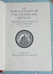 The Canadian Journal of Lady Aberdeen 1893-98 - Champlain Society 515 de 600 - Imagen 1 de 6