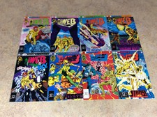 THE WEB #1,2,3,4,5,6,7,8   LOT OF 8 VF COMIC 1991-1992 IMPACT