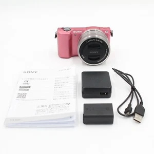 【English OK】Sony a5000 ILCE-5000 Digital Camera Kit Lens 16-50mm Pink 1006 shots - Picture 1 of 6