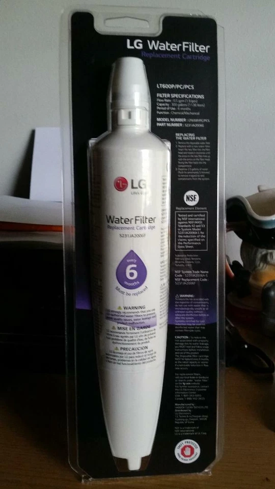 Set of 2 Genuine LG Refrigerator Filter  LT600PC  - Image 1 of 1