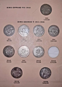 1910 - 1963 Aust Florin set ALL BUT complete in Dansco Supreme album No 1916 - Picture 1 of 23