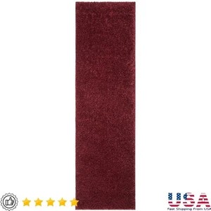 Alfombra de felpa para interior Power Loomed Shag Runner fácil cuidado resistente a la decoloración 2'3"x6' nueva - Imagen 1 de 121
