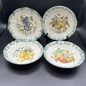 4 Vintage Himark 8” Bowls Made In Italy Stoneware Discontinued Pattern - Picture 1 of 10