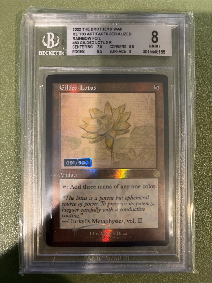 Gilded Lotus Rainbow Foil Serial /500 MtG | The Brothers War | BGS 8 NM - Image 1 of 1