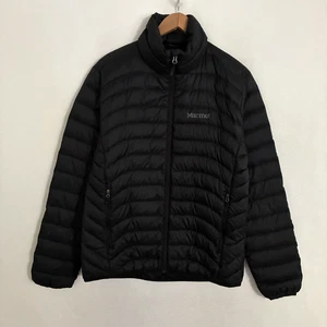 Marmot Down Puffer Jacket Mens M Quilted Full Zip 600 Fill Coat Gorpcore Outdoor - Picture 1 of 7