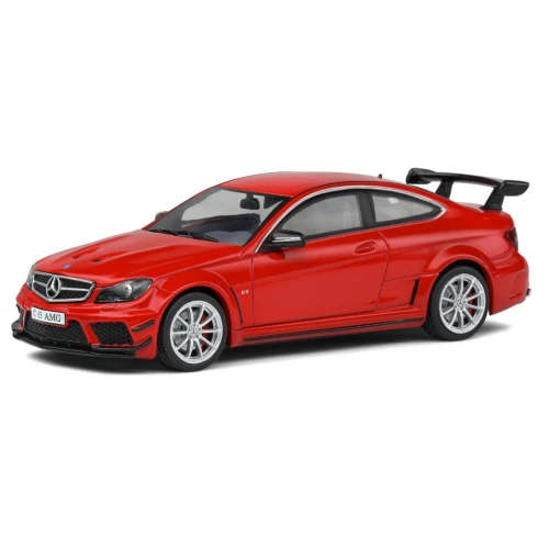 MERCEDES C63 AMG BLACK SERIES 2012 FIRE OPAL RED 1:43 Solido Auto Stradali Model - Immagine 1 di 1