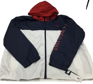 U.S. POLO ASSN. USPA SLEEVE COLORBLOCK WINDBREAKER, MULTI, XL - Picture 1 of 3