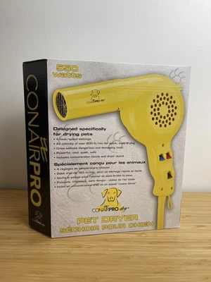 Secador Conair Pro Amarillo Perro Mascotas - Nuevo en Caja Foto 1 de 4