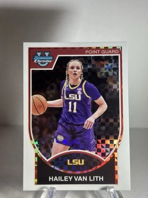 Hailey Van Lith 2023-24 Bowman U Chrome ROOKIE XFRACTOR RC 1st RETRO 2007 TCU - Image 1 of 2