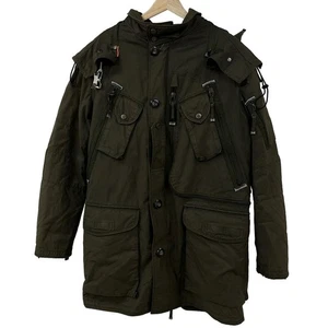 PARAJUMPERS Men’s Khaki Coat Medium Zip Up Winter - Picture 1 of 7