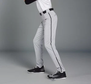 Nike Vapor Select Piped Baseball Pants Gray Black BQ5489-058 Mens Size Large - Picture 1 of 7
