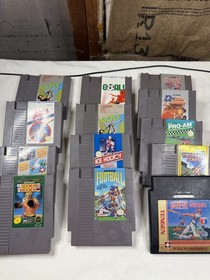 NES Games Sports Lot Of 14 Ring King, Baseball Stars, Blades Of Steel