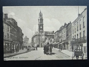 Essex Colchester HIGH STREET shows THE GEORGE HOTEL c1903 UB Postcard - Picture 1 of 3