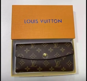 Louis Vuitton Portefeuille Sarah Monogram Long Wallet Brown Authentic - Picture 1 of 4