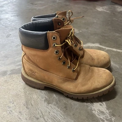 Timberland Botas Hombres 9.5W Mujeres 11W Premium 6 pulgadas Impermeable 72066 Cuero Foto 1 de 4