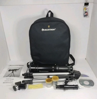 Celestron Travel Scope 70 Telescope With Tripod, Accessories & Backpack 21035 - Image 1 of 4