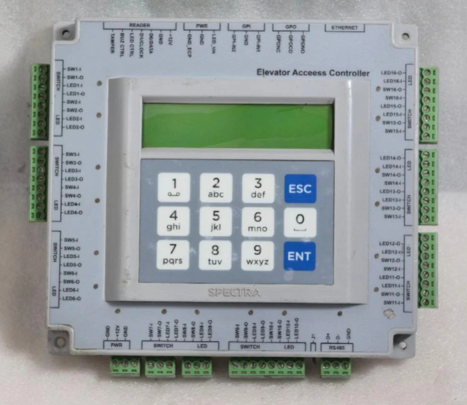SPECTRA EAC LIFT & ELEVATOR ACCESS CONTROL SYSTEM PANEL 072001464 - Image 1 of 4