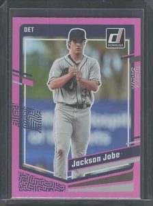 2023 Donruss Holo Pink #100 Jackson Jobe - Bild 1 von 2