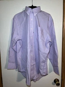 Lauren Ralph Lauren Shirt Men Sz 16.5 32/33 Classic Fit Non Iron Button Up Dress - Picture 1 of 20