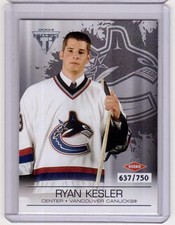 RYAN KESLER 03/04 Pacific Titanium Rookie #138 #'d 637/750 RARE SP Canucks Ducks