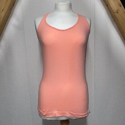 Sweaty Betty Women’s Gym Yoga Tank Top T Shirt, Size S Small, Salmon Pink • 21.01€