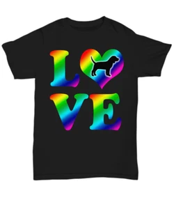 Beagle Love Rainbow - Unisex Tee - Picture 1 of 5