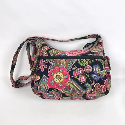 VERA BRADLEY Symphony In Hue Hobo HIPSTER Crossbody Paisley Purse Shoulderbag - Image 1 of 4