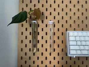 SKADIS | 2er Pack | Glasfläschchen Vermehrung Pflanzenhänger Lochwand - Bild 1 von 5