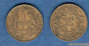 Tunisia - 1 Franc 1926 - Picture 1 of 1
