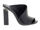 Heeled sandal VIC MATIE 7506D N in black leather - Women's Shoes