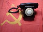 A75 Vintage VEF TA-68 Black Rotary Telephone CCCP Russian Soviet USSR