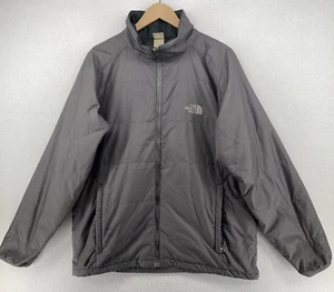 THE NORTH FACE Jacket Mens L PrimaLoft Insulated Quilted Puffer Full Zip Gray - Picture 1 of 16