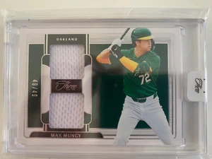 2024 Panini Three & Two jersey MAX MUNCY #ed 49/49! Oakland Athletics - Picture 1 of 2