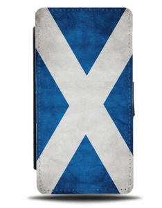 Scotland Flag Flip Cover Wallet Phone Case Scottish Flags St Andrews Scot B773 - Picture 1 of 3