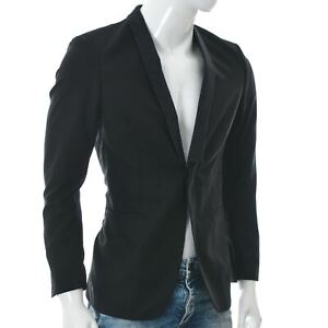 COS Men's Single Button Trim suit Blazer Business Jacket top Size EUR-50 Black