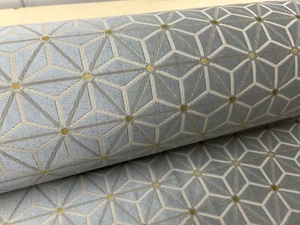 Damask Grey geometric curtain fabric 140 cms wide blind upholstery material - Picture 1 of 8