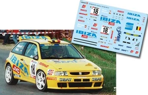 C217 DECAL 1/43 Marc Duez SEAT IBIZA KIT CAR Ypres Rally 1998 - Foto 1 di 1