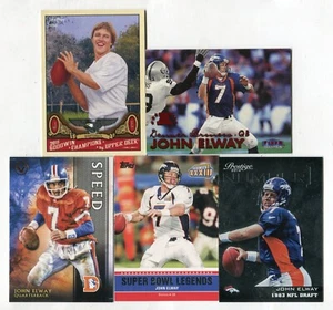 John Elway 5 Fußball Karten Lot HOF DENVER BRONCOS STANFORD (LOT 79) - Bild 1 von 1